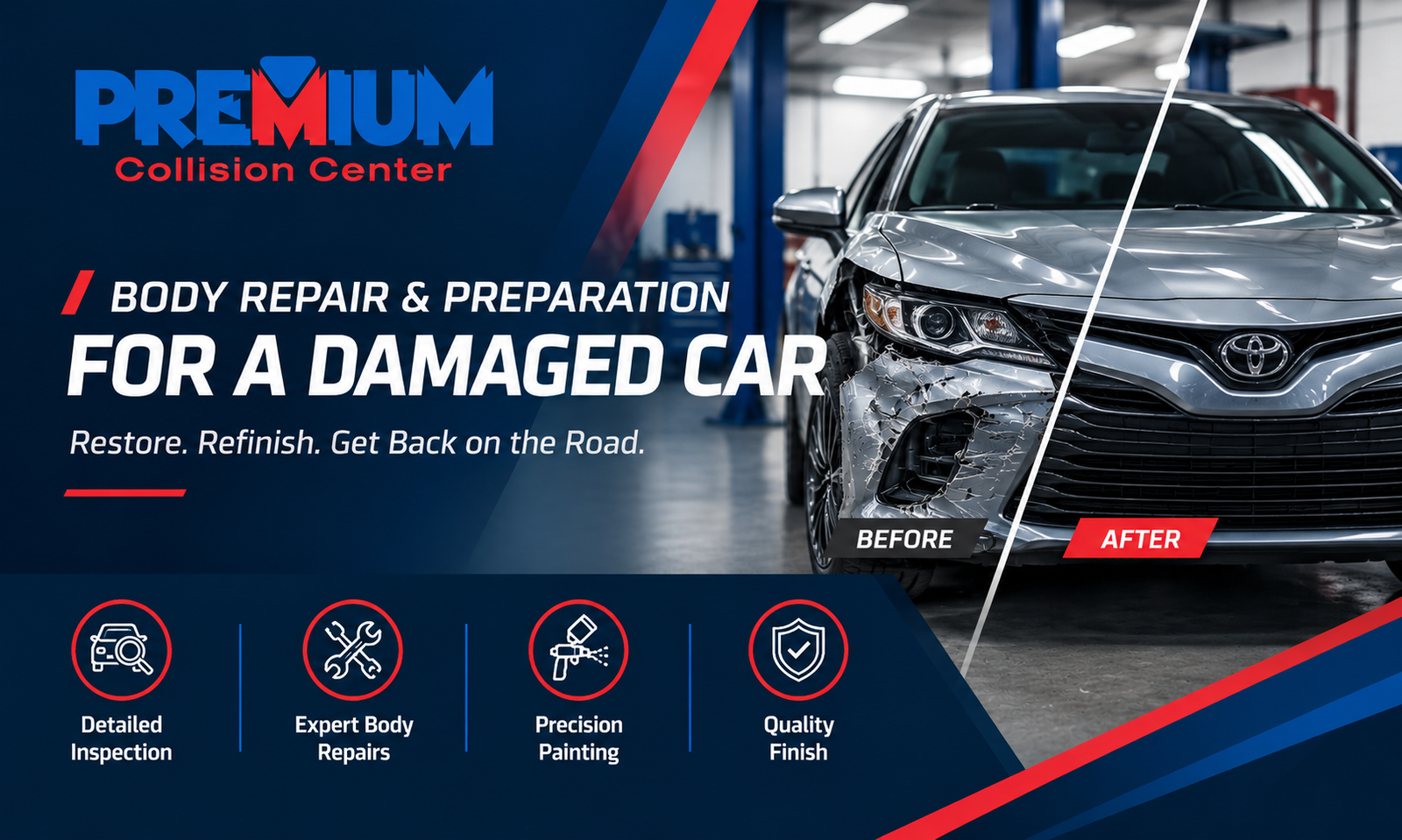Professional auto body repair and preparation in Pasadena CA